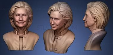 3D модель Хиллари Клинтон (STL)